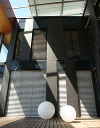 külső lamellás árnyékoló