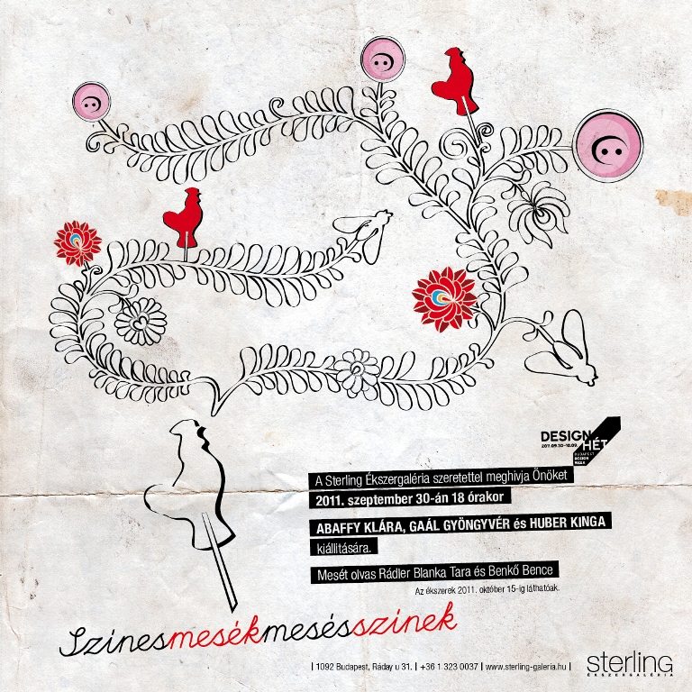 Sterling Ékszergaléria: Színes mesék - Mesés színek kortárs ékszerek a Sterling Ékszergalériában - SZEPTEMBER 30. A MAGYAR NÉPMESE NAPJA - Design Hét  programsorozatnak  hivatalos kiállítása