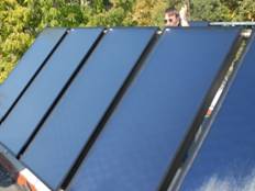 napelem, melegvíz előállítás