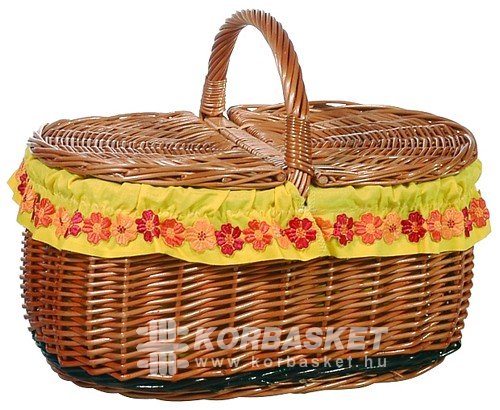 Korbasket - egyedi fonott termék kosár bútor karkosár piknik és fedeles kosár virágtartó gyártása nagykereskedése, népművészeti termék gyártás