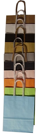 szalagfüles papírtáska, sodrottfüles papírtáska, zsinórfüles papírtáska