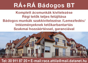 Rá-Rá Bádogos Bt. - Bádogos munkák, ácsmunkánk, tetőszigetelés, tetőtér beépítések, Pest megye, XVI. kerület