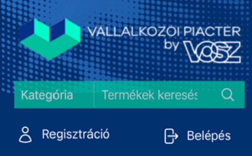 Ingyenes VOSZ Piactér - Értékesítési felület nyílt vállalkozóknak